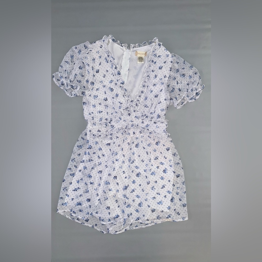 Altar’d State Blue Flower Medium Romper